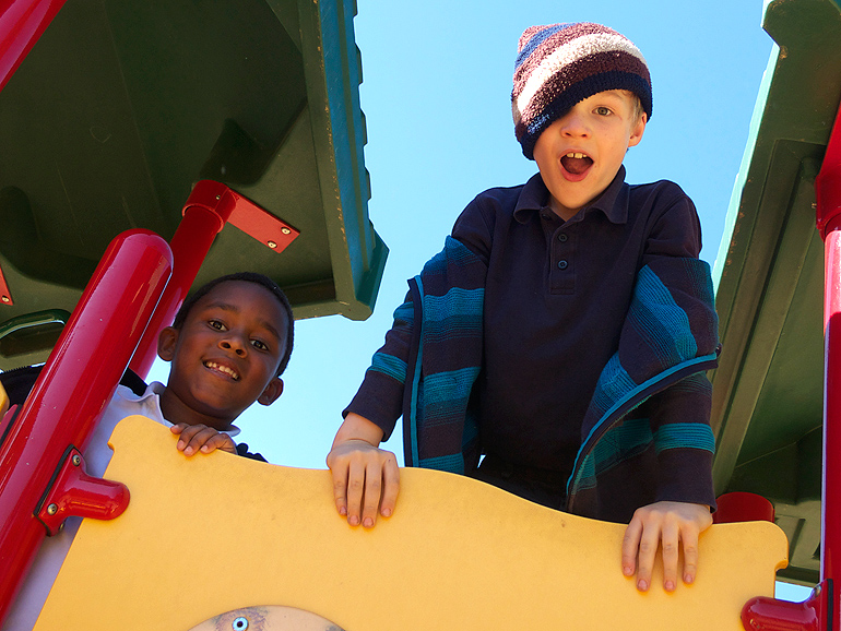 boys on a playground