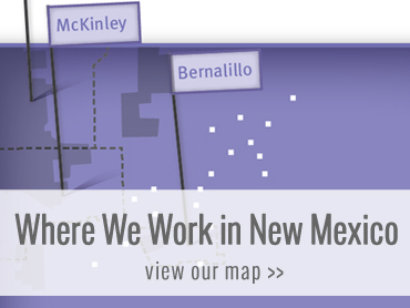 Dónde trabajamos en Nuevo México, vea nuestro mapa